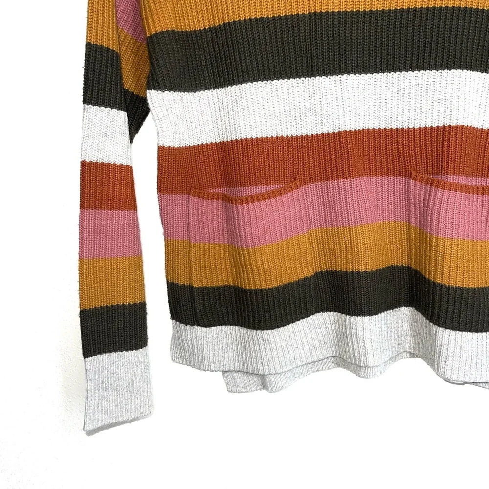 Madewell Patch Pocket Pullover Sweater in Multi Walton Stripe XXsmall Women’s - Picture 5 of 11